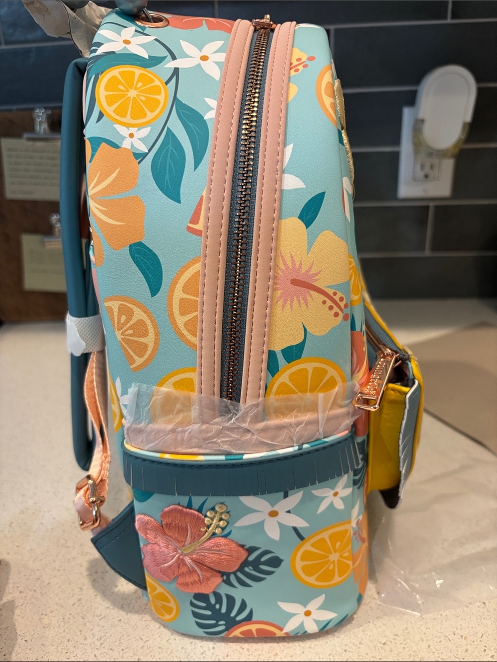 Loungefly Lemon Larger Size Backpack NWT - Picture 6 of 6